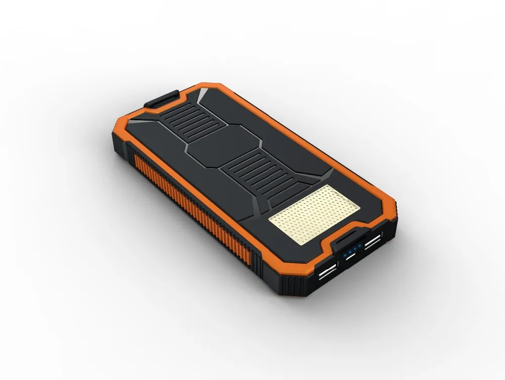 Power bank 20000 mAh портативное солнечное зарядное устройство Внешняя Светодиодная