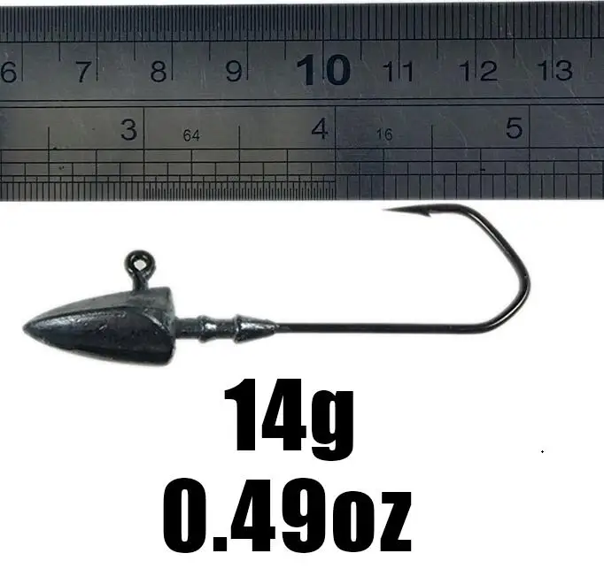20pcs 14g THKFISH Рыбалка джиг головок крючки 20 штук 3,5 г 5 г 7 г 10 г 14 г Треугольники Барб Baitholder привести джиг-головки рыболовные снасти крюк рыбалка крючки рыболовные рыболовные принадлежности все для рыбалки - Цвет: 20pcs 14g