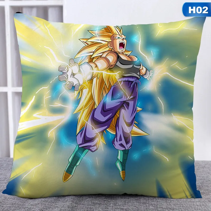 2 Японский аниме Dragon Ball Z домашний текстиль двухсторонняя подушка с узором в виде квадратов чехлы - Цвет: 2