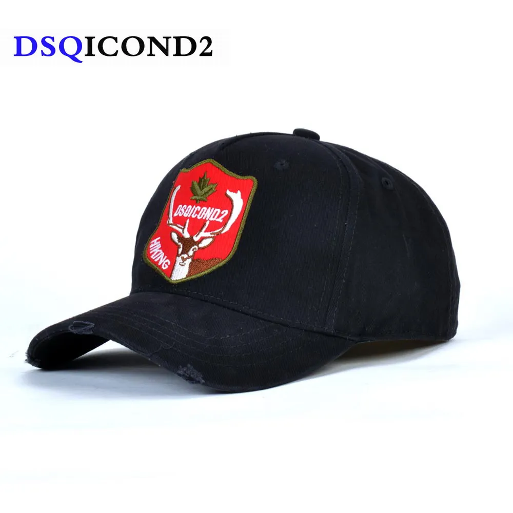 Бейсболка DSQICOND2 для мужчин и женщин брендовая Кепка Повседневная DSQ Снэпбэк в