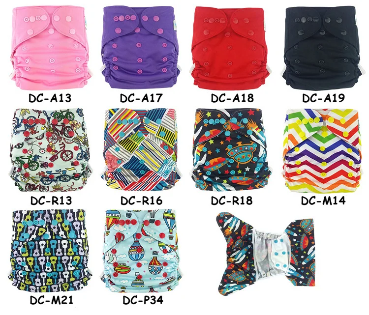 Ananbaby Baby Nappy Couche Lavable Waterproof Breathable PUL &amp Knitting Washable One Size Adjustable Cloth Diaper Cover HA017 | Мать и