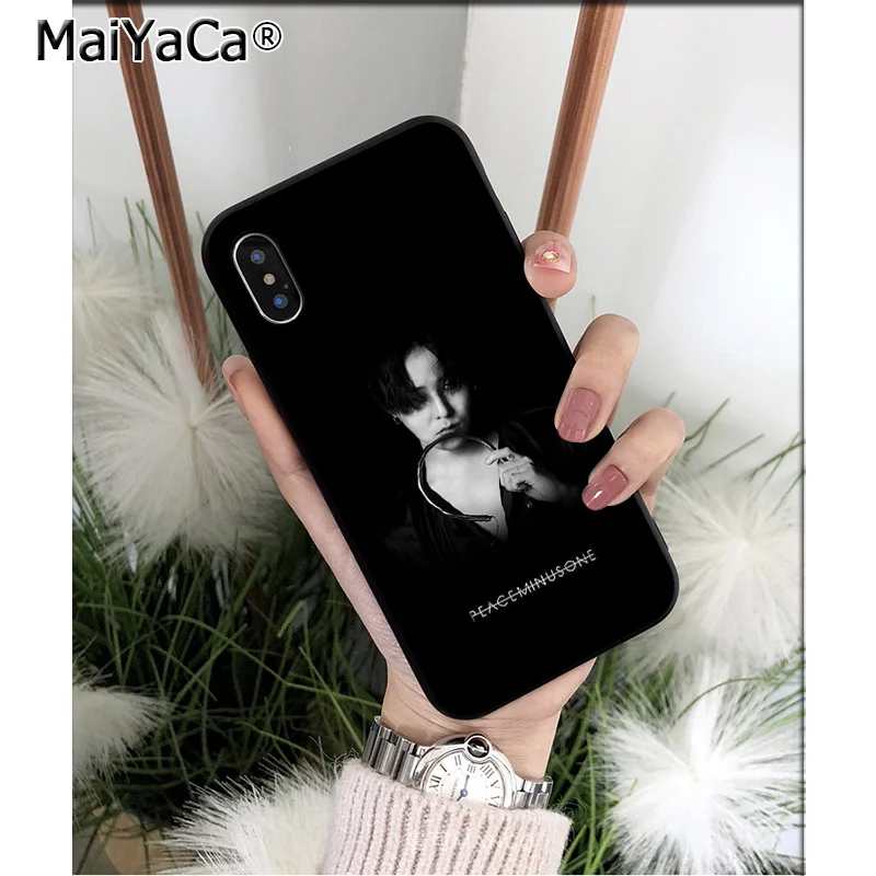 MaiYaCa G Dragon GD peaceminusone ТПУ Мягкий силиконовый чехол для телефона чехол для Apple iPhone 8 7 6 6S Plus X XS MAX 5 5S SE XR