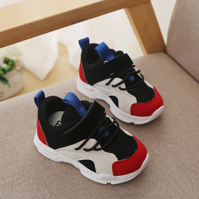 2019 New Casual Children Shoes Boys Sneakers Spring Mesh Sport Girls Trainer Fashion Breathable Kids Canvas 22-36 | Детская одежда и