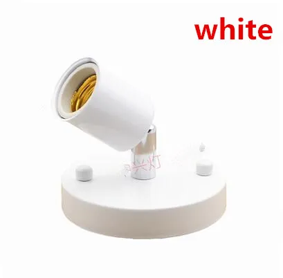white Современные DIY Железный настенный светильник led лампа, простые лампы в 180 градусов E27 Светодиодная лампа интерфейс настенные светильники, художественное украшение для 6 видов цветов лампы - Цвет абажура: white
