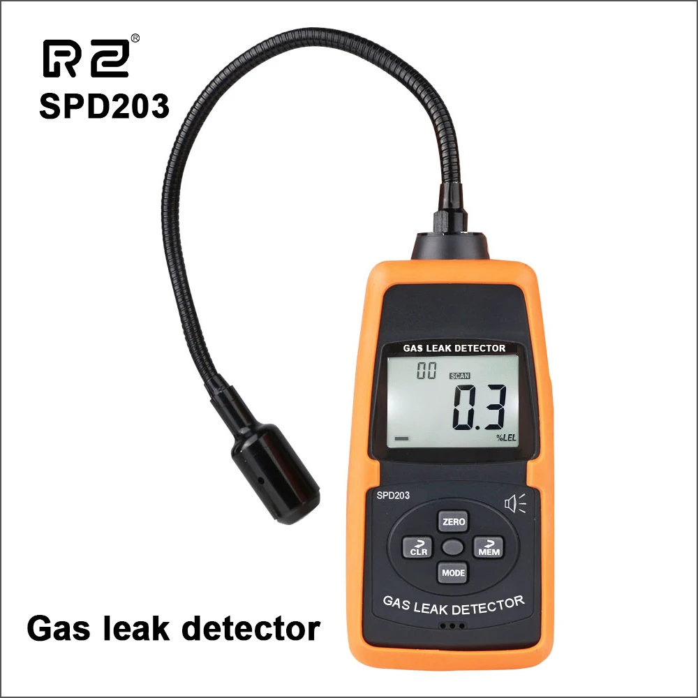 

RZ Combustible Gas Leak Detector Digital Monoxide Detector Meter Liquefied Gas Natural gas Leak Alarm Detectors SPD203