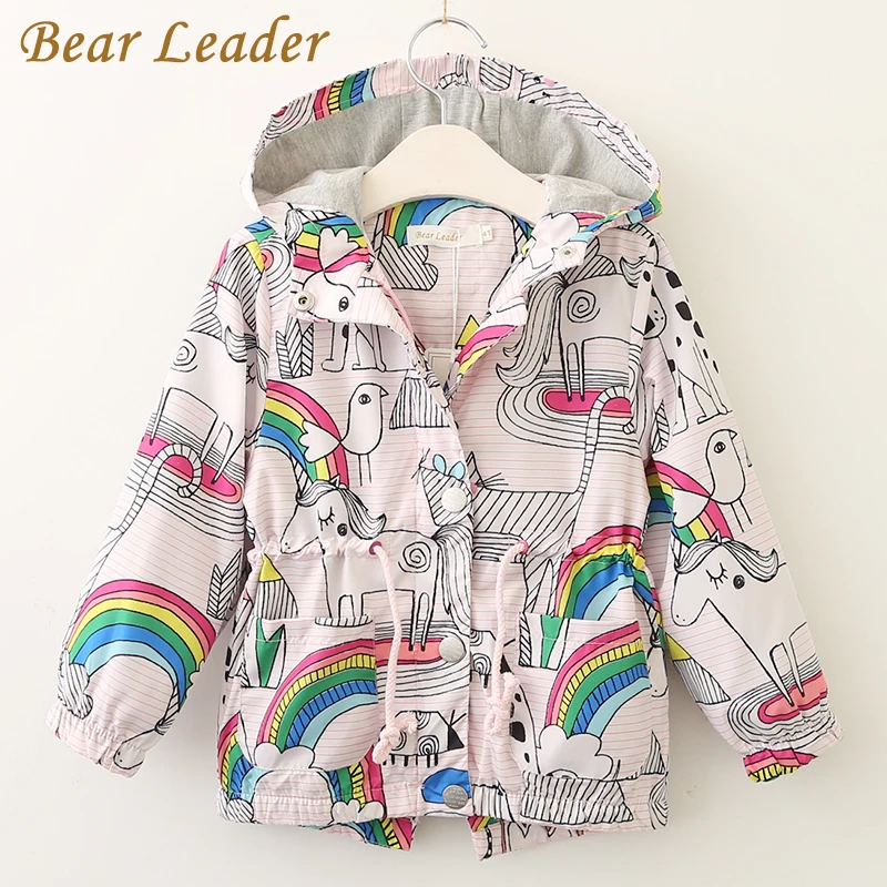 Пальто и куртки для девочек Bear Leader осенняя Брендовая детская одежда 2020 верхняя с