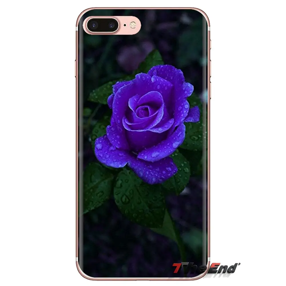 Жизнь и красота фиолетовый цветок розы краска для Samsung Galaxy S3 S4 S5 Mini S6 S7 Edge S8 S9 S10 Plus