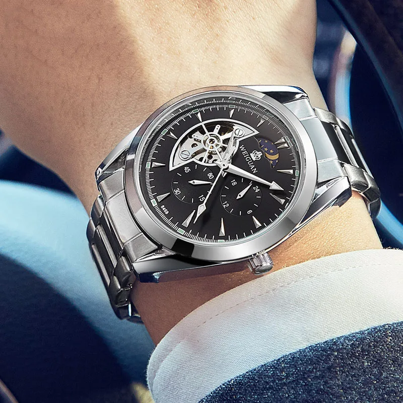 BOSCK новинка Топ бренд роскошные модные часы мужские автоматические механические