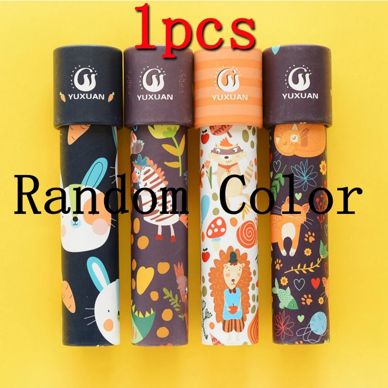 Random Color 1pcs Калейдоскоп в мультяшном стиле, волшебные изменяющиеся регулируемые Необычные Цветной мир, игрушки для детей, аутизм, детские игрушки-головоломки, калейдоскопы - Цвет: Random Color 1pcs
