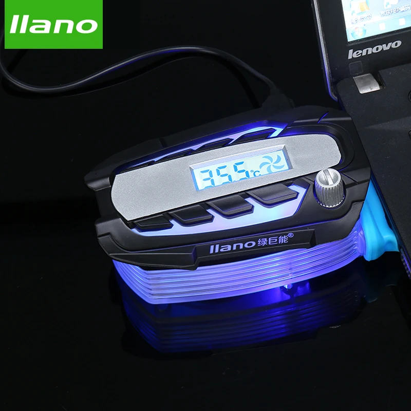 Llano usb вентилятор для ноутбука охлаждающий мини lcd вакуумный ноутбук кулер