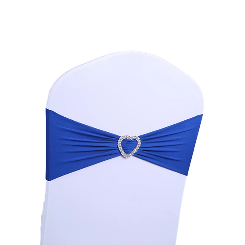 RUBIHOME (10 шт./лот) синяя лента для стула с пуговицами Love шелковая чехол волос