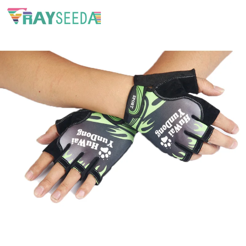 Спортивные перчатки Rayseeda с открытыми пальцами для тяжелой атлетики верховой
