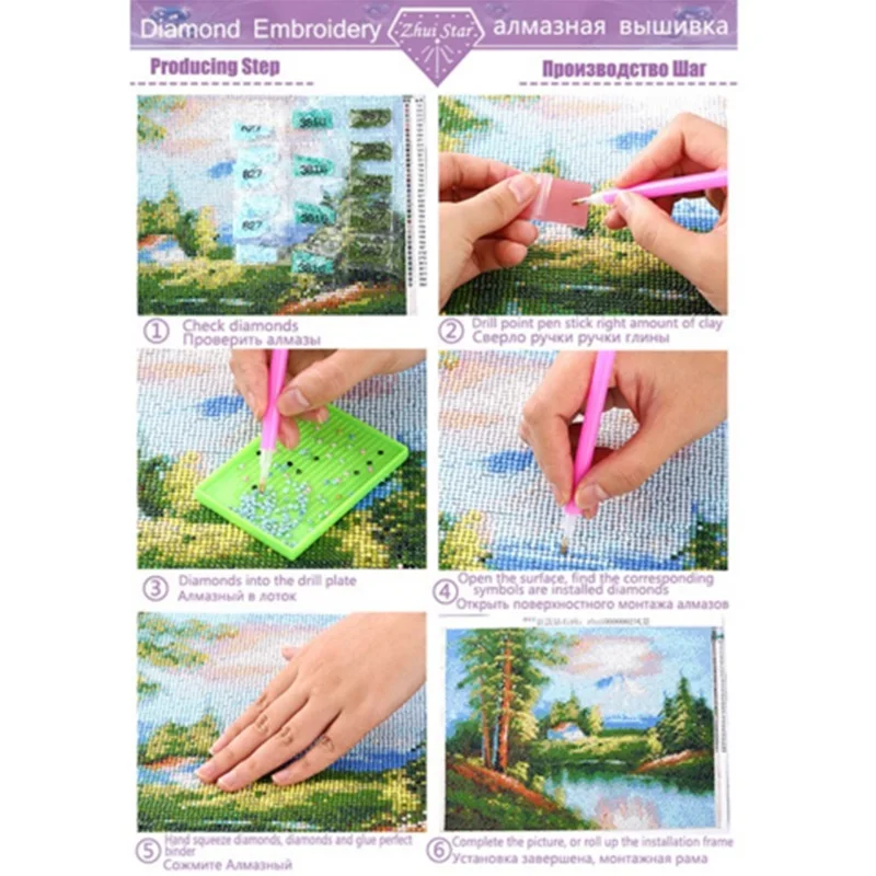 Алмазная 5D Вышивка два кролика картина с полными квадратными/круглыми стразами