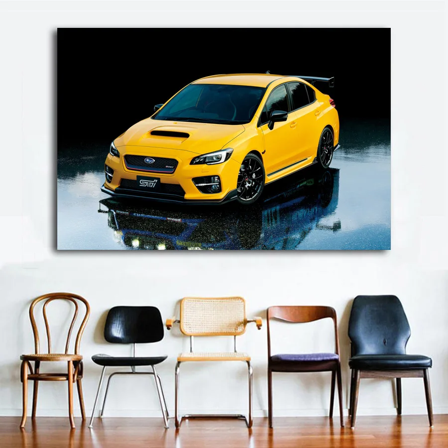 Subaru WRX классический спортивный автомобиль картина на стену художественные