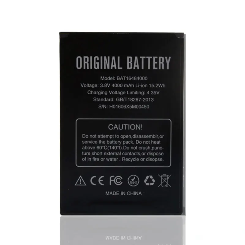 Аккумулятор BAT16484000 Для DOOGEE X5Max Pro 4000 мА · ч, Для DOOGEE X5 Max
