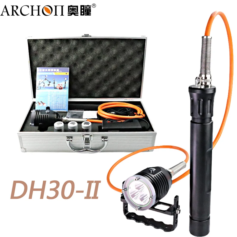 ARCHON DH30-II updat dh30 Дайвинг вспышка светильник Канистра Подводное плавание дайвинг светодиодный светильник профессиональный подводный светильник вспышка светильник