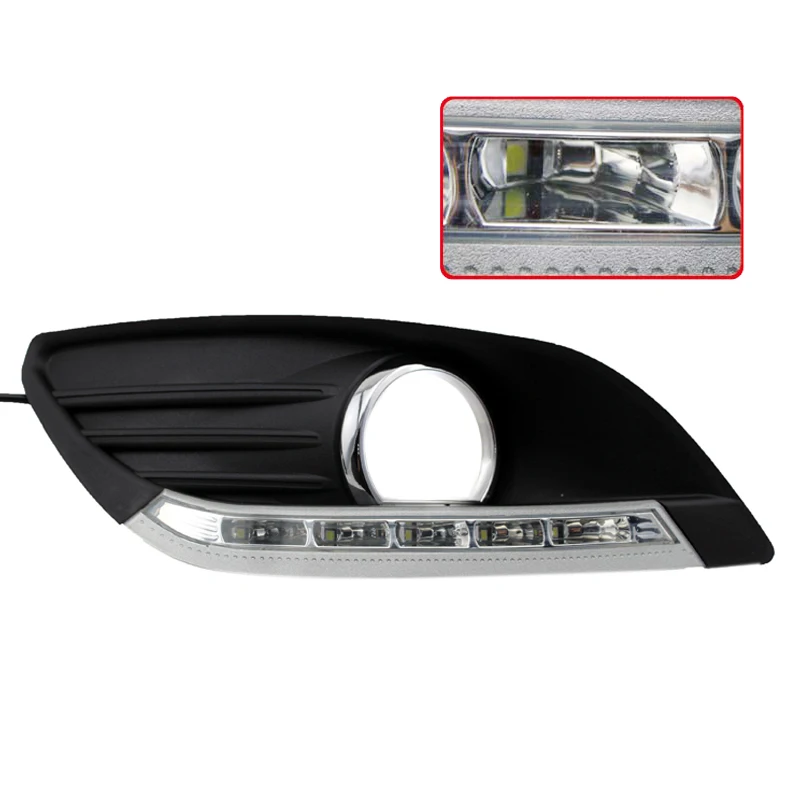 Дневные ходовые огни SUNKIA 2 шт./компл. водонепроницасветодиодный ДХО для Ford Focus Sedan