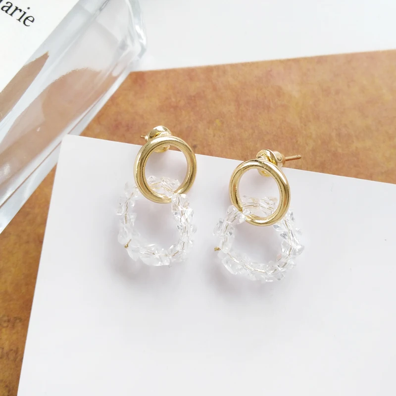 Модные Роскошные серьги-подвески из чистого камня для женщин ZA свадебные Висячие