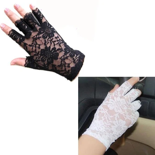 

Sexy Dressy Women Lady Lace Gloves Mittens for Accessories Fingerless hot