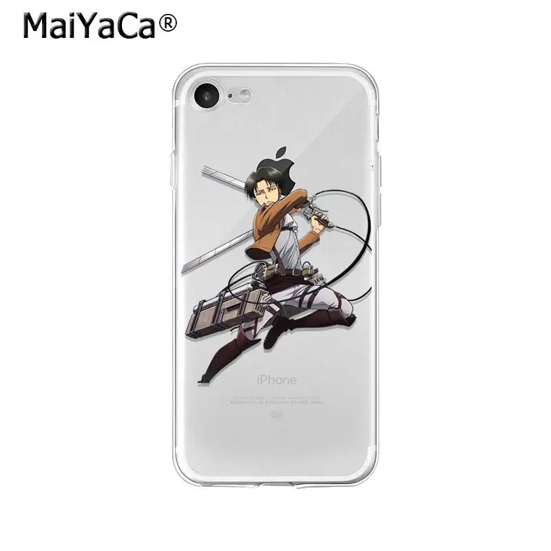 Мягкий ТПУ чехол MaiYaCa Attack on Titan для iPhone 6S 6plus 7 7plus 8 8Plus X Xs MAX 5 5S XR|Чехлы-накладки| |