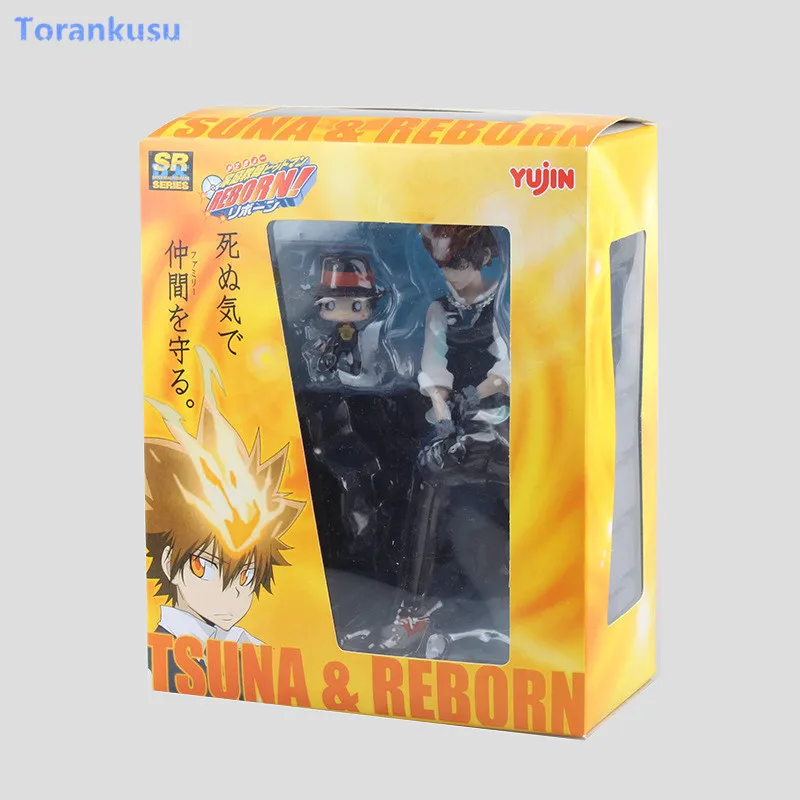 HITMAN REBORN! Фигурка kateкё Hitman Reborn Sawada Tsuna ПВХ фигурка игрушка 190 мм аниме REBORN модель