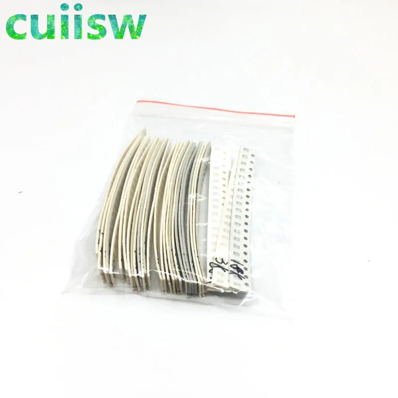 0805 SMD резистор набор Ассорти Комплект 1ohm 1M Ом 1% 33valuesX 20 шт = 660 образцов|0805 smd resistor