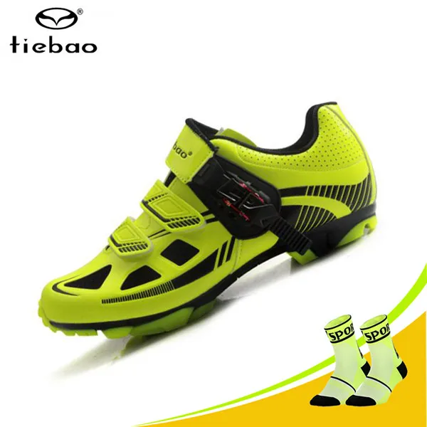 1652 MTB green Tiebao Sapatilha Ciclismo Mtb велосипедная обувь Профессиональная Мужская дышащая велосипедная обувь велосипедная самоблокирующаяся спортивная обувь для верховой езды - Цвет: 1652 MTB green