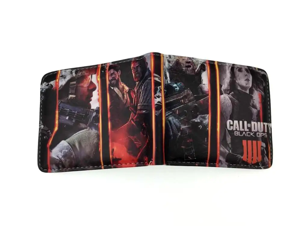 Кошелек с логотипом аниме Call of Duty унисекс цветной кошелек принтом новый короткий