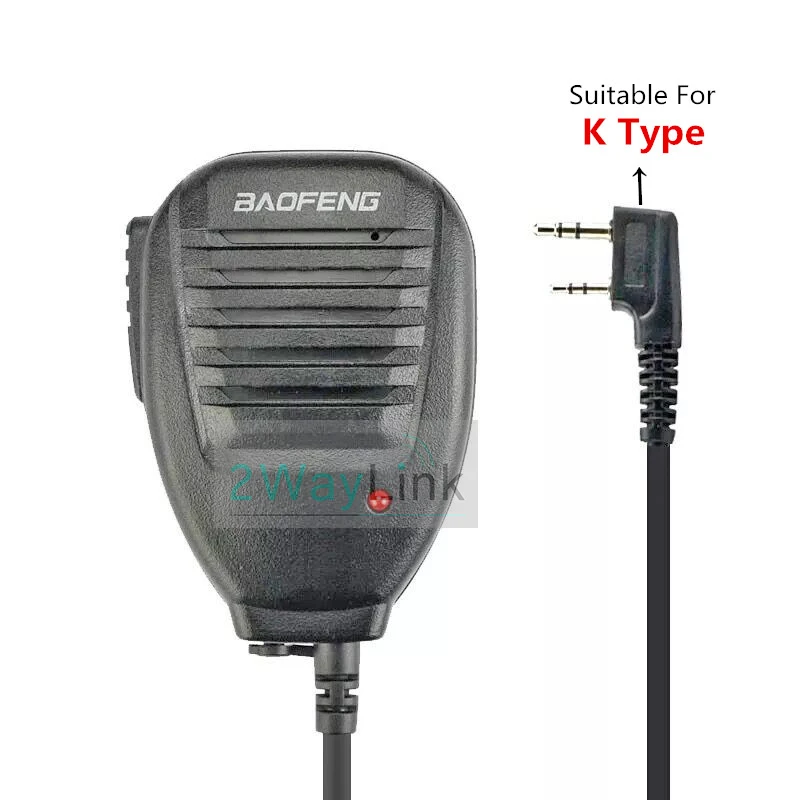 Иди и болтай Walkie Talkie Baofeng Динамик микрофон для UV 5R 82 Bf 888s H777 RT DM GT 3 S9 аксессуары