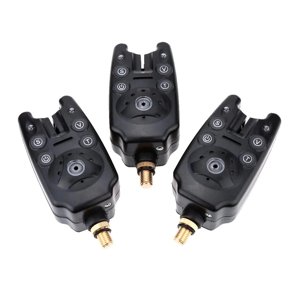 Рыболовная сигнализация для ловли рыбы 3 шт./компл. синий светодиодный