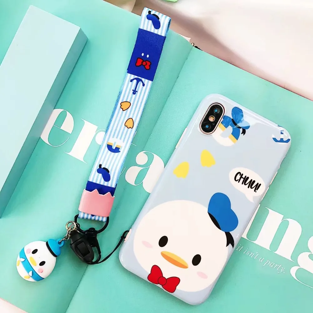 ORYKSZ 3D Новый мультяшный чехол для телефона iphone X XS XR XSMAX 6S 6 7 8 Plus милый мягкий с