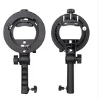 Ручной S-образный кронштейн Foleto, держатель Bowens для Canon Nikon Yongnuo Godox вспышка, софтбокс, штатив для вспышки