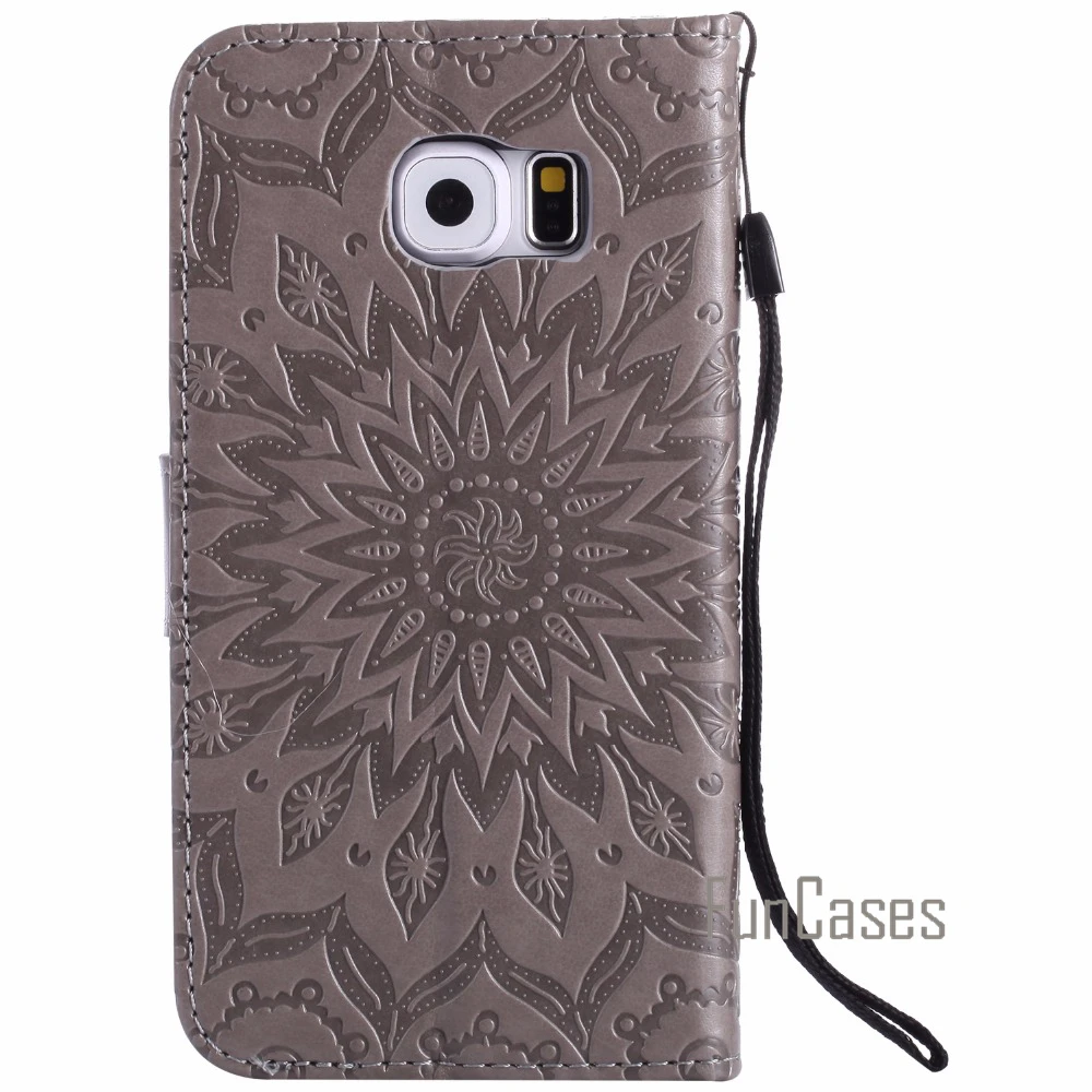 Рельефный чехол на магнитном замке coque samsung Galaxy S6 Edge fundas S6/S6 + держатели для карт