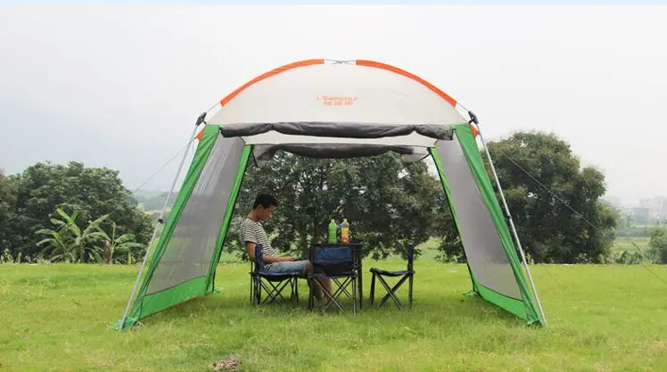 Однослойная большая палатка! Landwolf навес для улицы тент уличная парка человек от