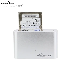 Док-станция 1 bay для жестких дисков Sata, алюминиевый корпус для жестких дисков, картридер для жестких дисков 2,5, 3,5 дюйма, USB 3,0, до 5 Гбитс, HD01U3