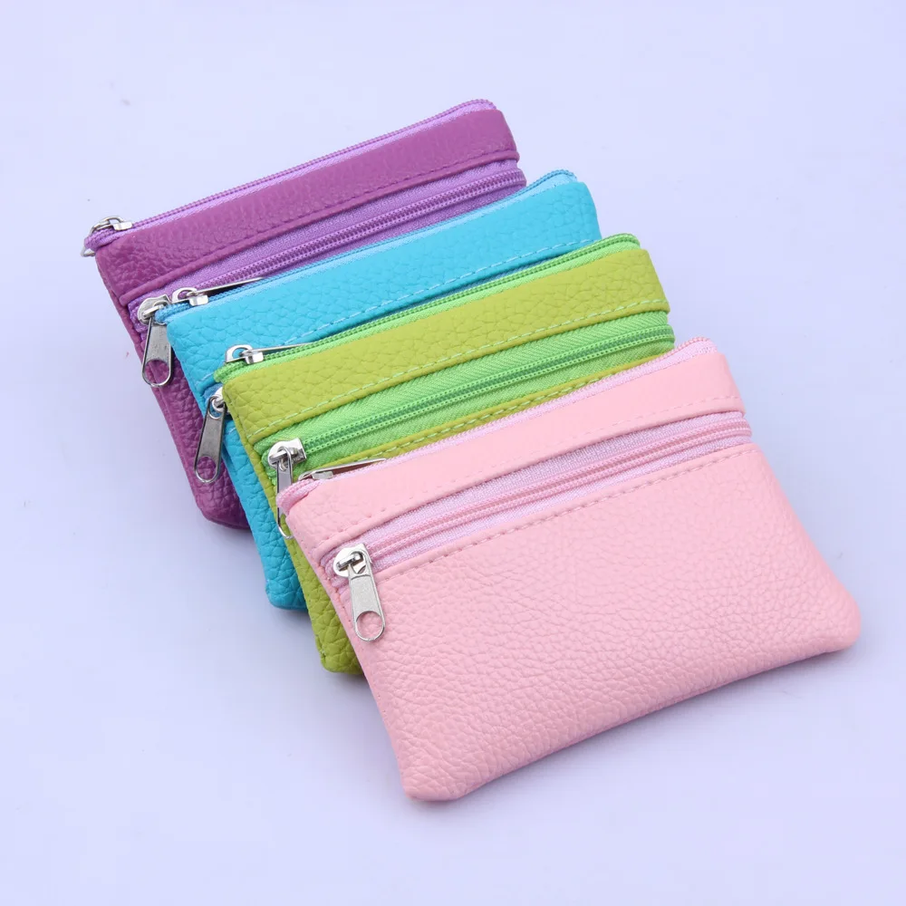 Korean version of Xiaoqing Receiving Card Bag pocket change bag litchi pattern PURSE Coin women wallets purse | Багаж и сумки
