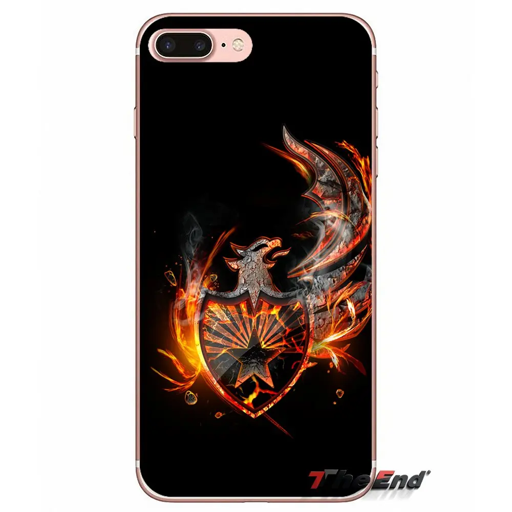 Мягкий чехол для iPhone X 4 4S 5 5S 5C SE 6 6S 7 8 Plus Samsung Galaxy J1 J3 J5 J7 A3 A5 2016 2017 The rising Fire Phoenix bird Art |