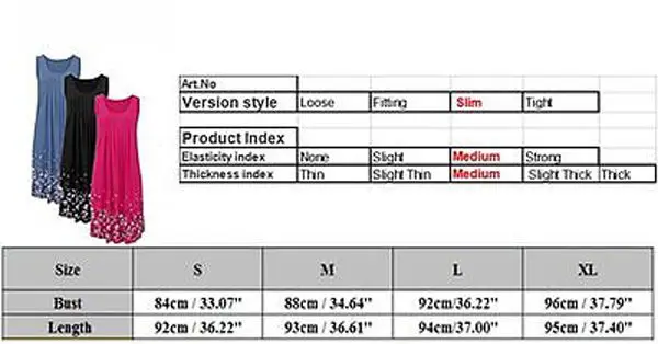 Gogoboi Style Chiffon Dress Summer Casual Loose O-Neck Sleeveless Print Beach Dresses Plus Size Women Clothing | Женская одежда