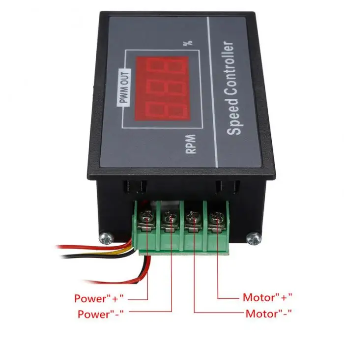 PWM 6-60V 30A цифровой регулятор скорости двигателя регулятор с цифровым дисплеем JA55