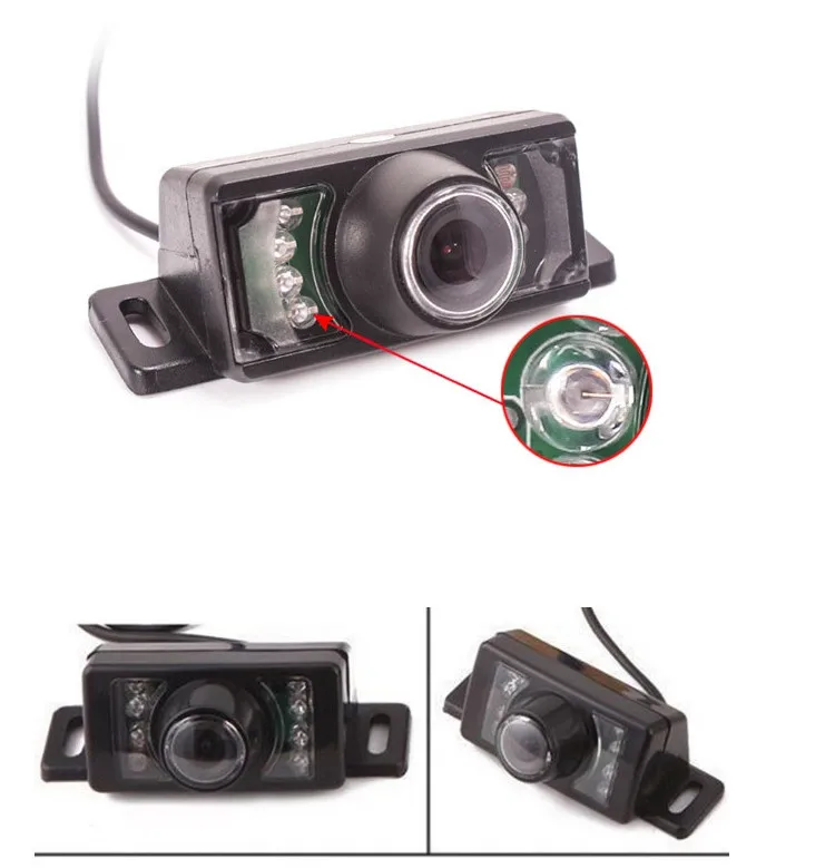 XYCING 4,3 дюймов складной TFT lcd Зеркало заднего вида автомобиля монитор парковки+ 7 ИК-огней Водонепроницаемая камера заднего вида ночного видения автомобиля
