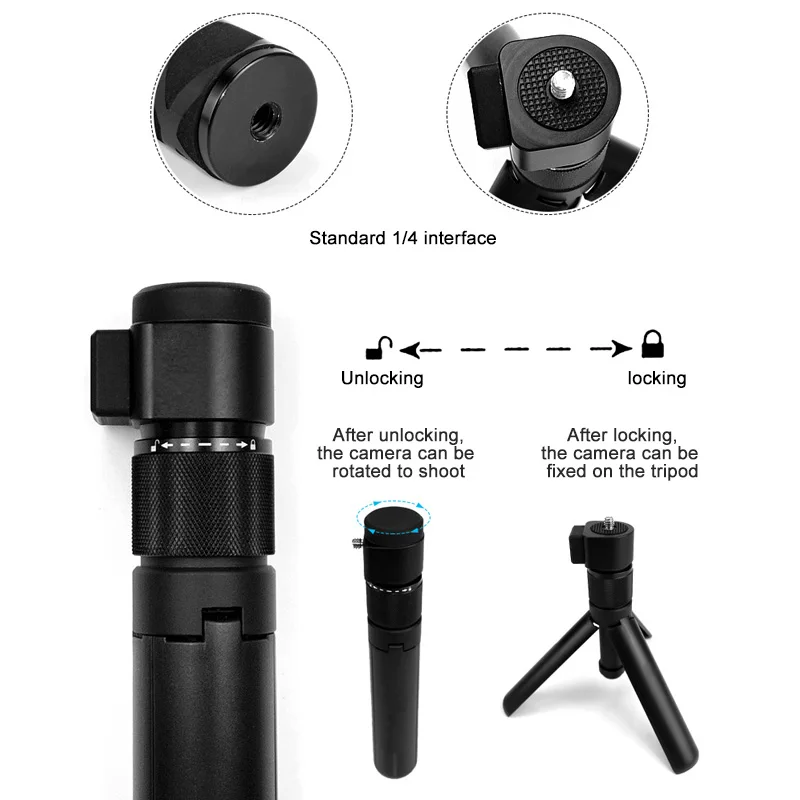 Ручной селфи палка и Ручка монопод 1/4 винт для Insta360 Paranomic камеры ONE X VR Спортивная