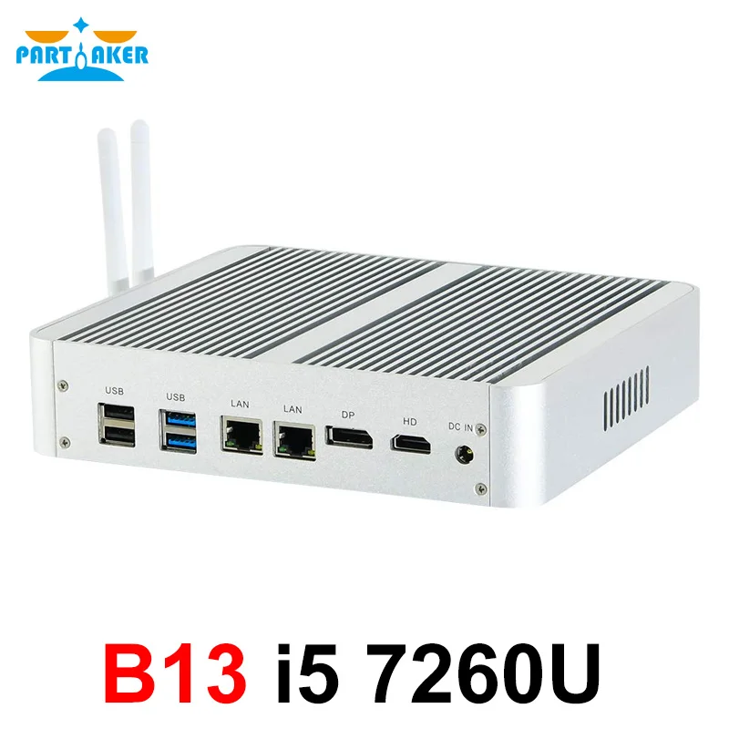 Мини компьютер без вентилятора Intel i7 8565U i5 8265U i3 8145U 2 * DDR4 Msata + M.2 PCIE|Мини ПК| |