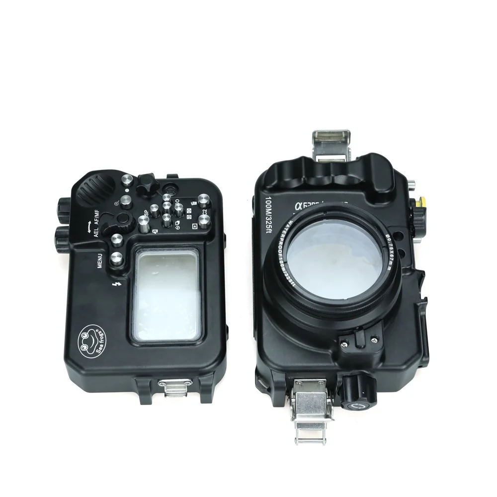 Pro 325ft 100 м Алюминий Камера лампы проектора Sony A6500 совместим с A6300 подводный Водонепроницаемый чехол