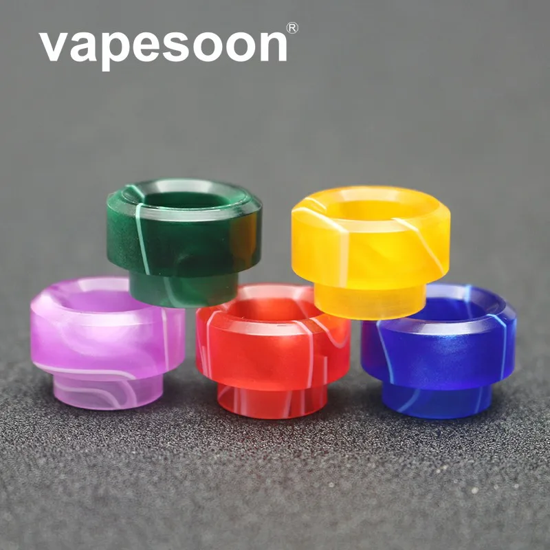

50pcs VapeSoon 528 drip tip 810 drip tip for goon 528 kennedy 24 kylin mini djv rdta etc 8 colors