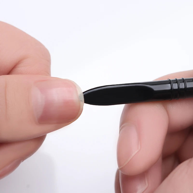 Quartz Stone Scrub Pen толкатель для удаления кутикулы триммер омертвевшей кожи черный