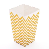 30 pcslot party wedding birthday movie party tableware gold paper party popcorn boxes pop corn candy favor bags