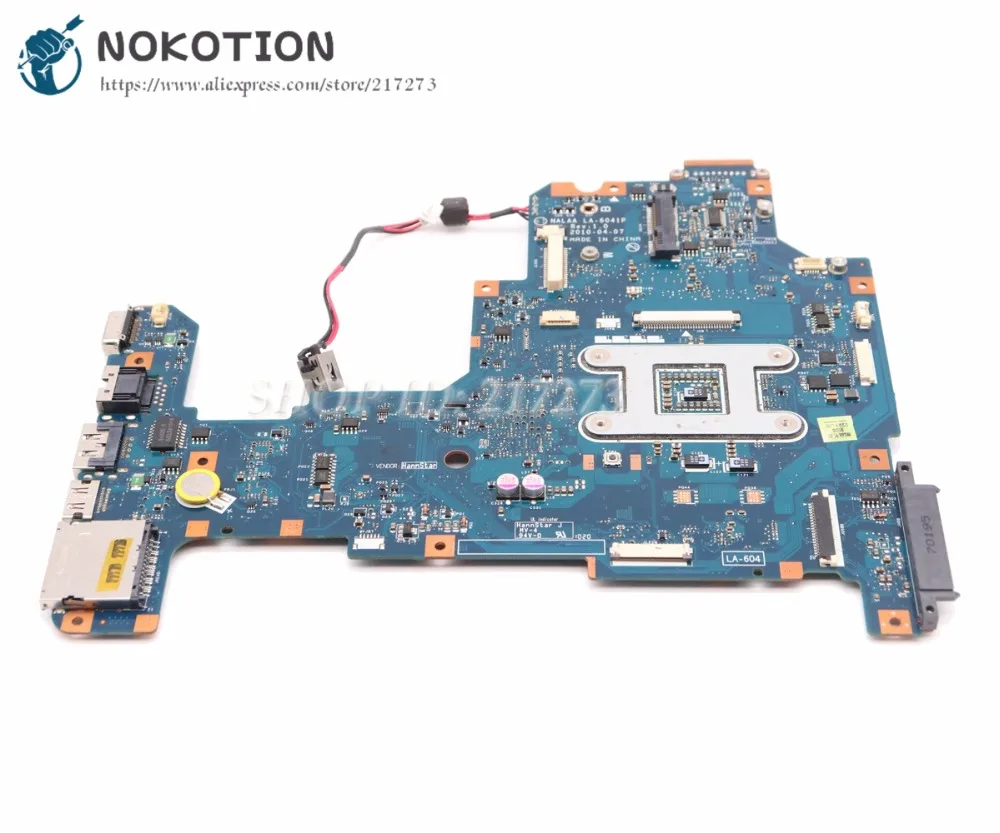 NOKOTION для Toshiba Satellite L670 материнская плата для ноутбука HM55 UMA K000103760 NALAA LA-6041P основная плата процессор