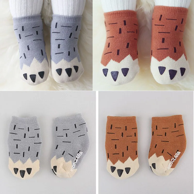 2019 Spring/Autumn Winter Baby Cotton Socks Boys Girls Newborn Infant Toddler Asymmetry Anti-slip Floor Wear Quality | Детская одежда и