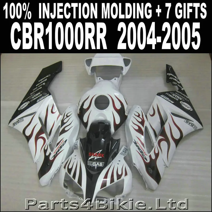 Высококачественные детали для HONDA 2004 2005 cbr1000rr Обтекатели белый черный с красным