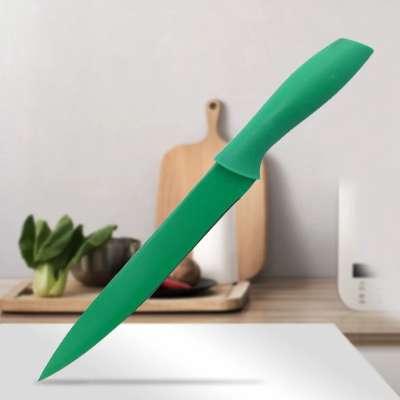 FINDKING Красочные 6 шт. в одном наборе кухонные инструменты антипригарный набор ножей из нержавеющей стали кухонный нож шеф-повара для хлеба Фруктовый Набор Ножей